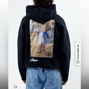 Pacsun x the Met collab Degas ballerina heavyweight black hoodie
